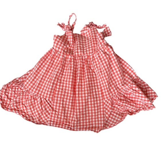 Tahiti orange  Gingham Dress - Picture 8 of 10